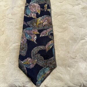 Oscar de La Renta Neckwear Couture Collection Men's 100% Silk Multicolor Tie